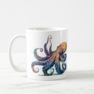 Caneca De Café Octopus Impressão Coffee