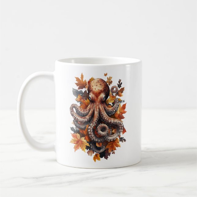 Caneca De Café Octopus Mug Autúmico (Esquerda)