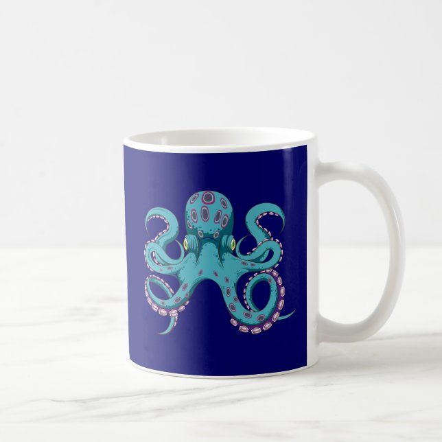 Caneca De Café Octopus Oktopus polvo kraken (Direita)