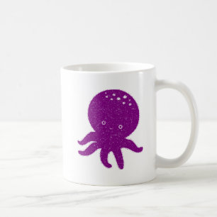 Caneca De Café Octopus Roxo-Cinto Impressão