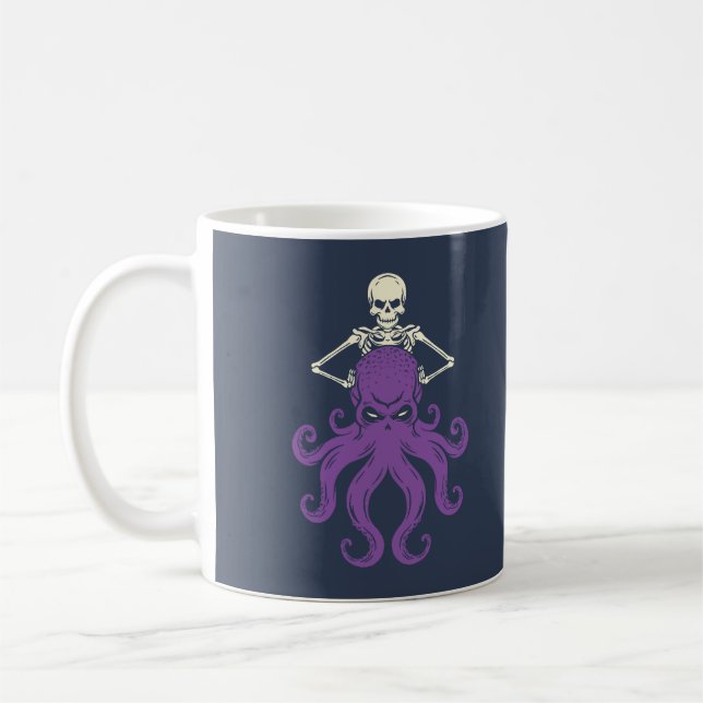 Caneca De Café Octopus Skeleton (Esquerda)