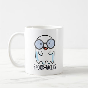 Caneca De Café Óculos Assustadores Piada de Fantasma Divertida
