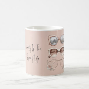 Caneca De Café Óculos Blush Pink Variety Spice of Life