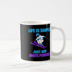 Caneca De Café Óculos de Esqui em Neve em Pó Retrô Montanha