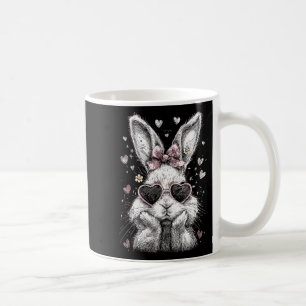Caneca De Café Óculos de Face de Coelho Engraçado Bandana Coelho 