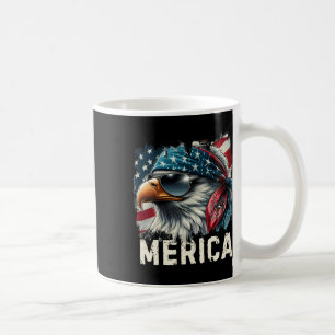 Caneca De Café Óculos de sol Águia Mullet Merica 4 de Julho EUA A
