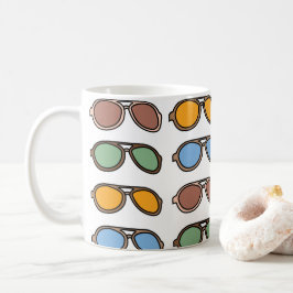 Caneca De Café Óculos de Sol Coloridos Óculos de Sol de Verão