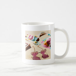 Caneca De Café Óculos de sol da forma da parte superior e do