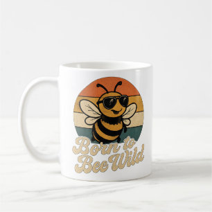 Caneca De Café Óculos de sol das abelhas retrorreflectoras Nascer