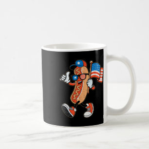 Caneca De Café Óculos de sol de cachorro-quente legais com a band