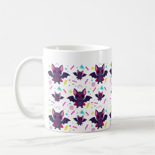 Caneca De Café Óculos de sol de morcego vampiro legais arte de Ha