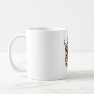 Caneca De Café Óculos de sol de vaca das Terras Altas fofos Laço