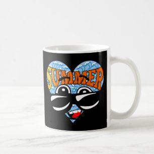 Caneca De Café Óculos de Sol Modernos de Praia