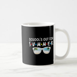 Caneca De Café Óculos de Sol Palmeira Praia Escola de Verão