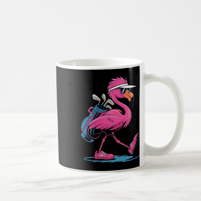 Caneca De Café Óculos de Sol Ping Flamingo Golfe Mulher Senhoras  (Direita)