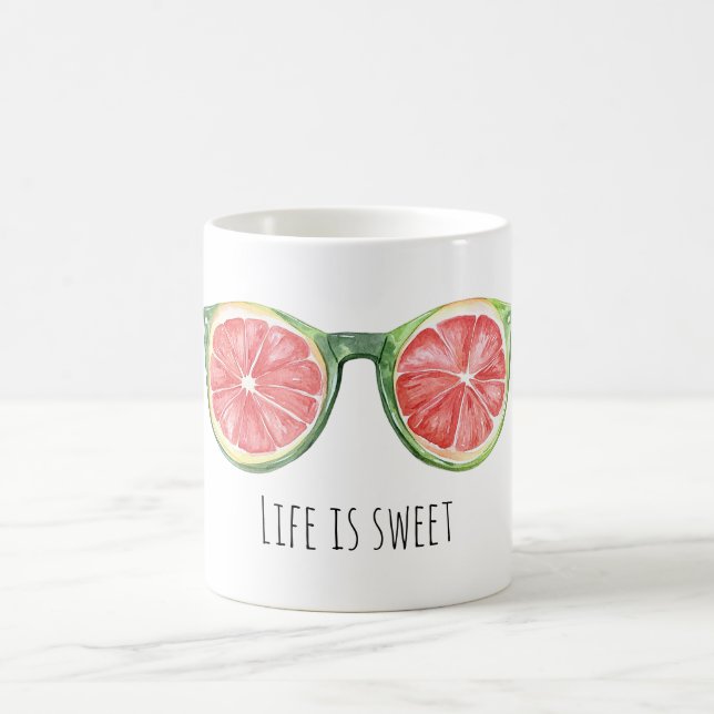 Caneca De Café Óculos de Sol Verde Fruta Melão (Centro)