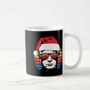 Caneca De Café Óculos de Sol Vintage Retro Pôr do Sol Donald Trum