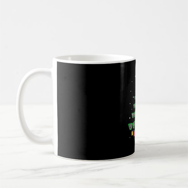 Caneca De Café Óculos-leopardo Árvore Optometrista de Natal (Esquerda)