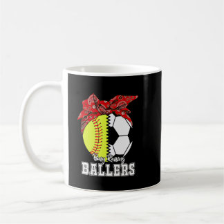 Caneca De Café Ocupada Levantando Jogador de Softball Mãe Mãe_s D