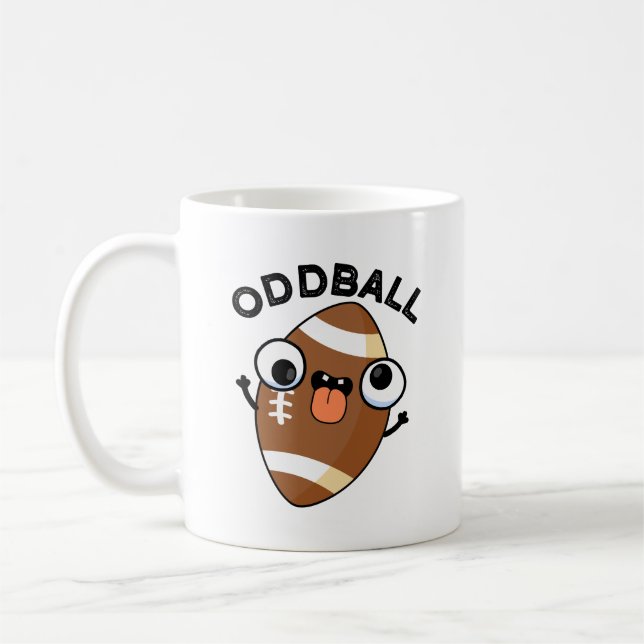 Caneca De Café Oddball Funny Futebol Pun (Esquerda)