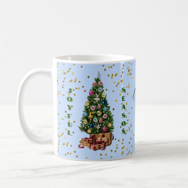 Caneca De Café Ode to The Nutcracker Ballet Blue Tree (Esquerda)