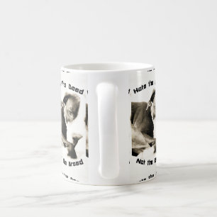 Caneca De Café odeie o ato, não a raça pitbull