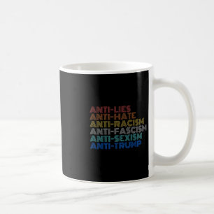 Caneca De Café Ódio Anti Trump Mentiras Racismo Fascismo Ismo Res
