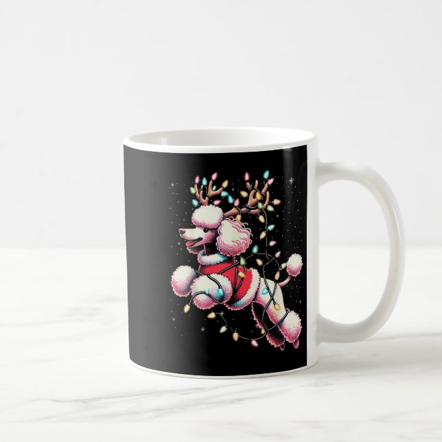 Caneca De Café Odle Santa Christmas Tree Lights, Funny Ugly Pajam (Direita)