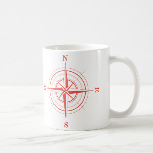 Caneca De Café Oeste do sudeste norte do viagem náutico do