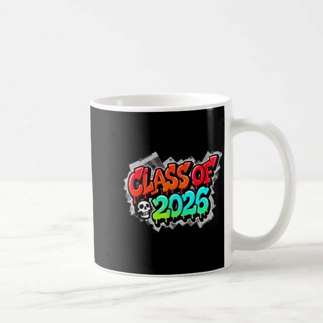Caneca De Café Of Shirt Class Graduation Graffiti Streetwear Drip (Direita)