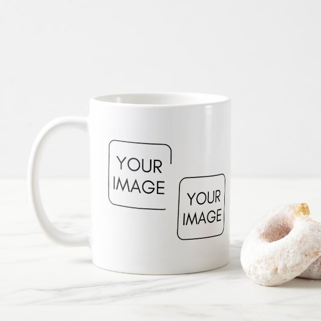Caneca De Café Oferta corporativa personalizada de 2 imagens (Com Donut)