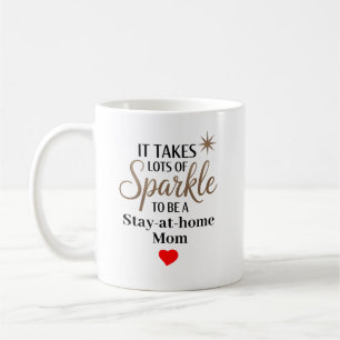 Caneca De Café Oferta de aspas Sparkle para ficar em casa, mãe