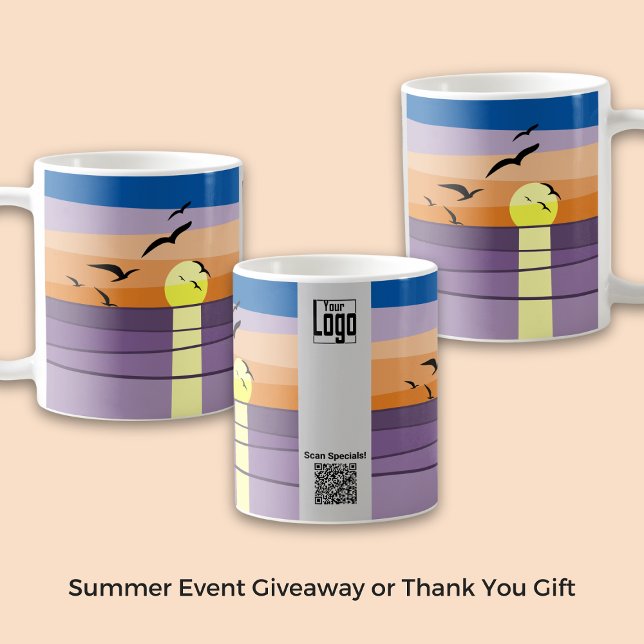 Caneca De Café Oferta de eventos de verão ou obrigado presente -  (Summer Event Giveaway or Thank You Gift - Custom Coffee Mug)