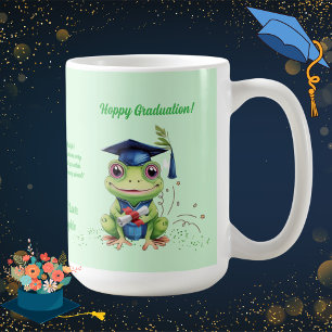 Caneca De Café Oferta de Graduação de Mensagens de Foto de Sapo E