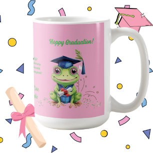 Caneca De Café Oferta de Graduação de Mensagens de Foto de Sapo E