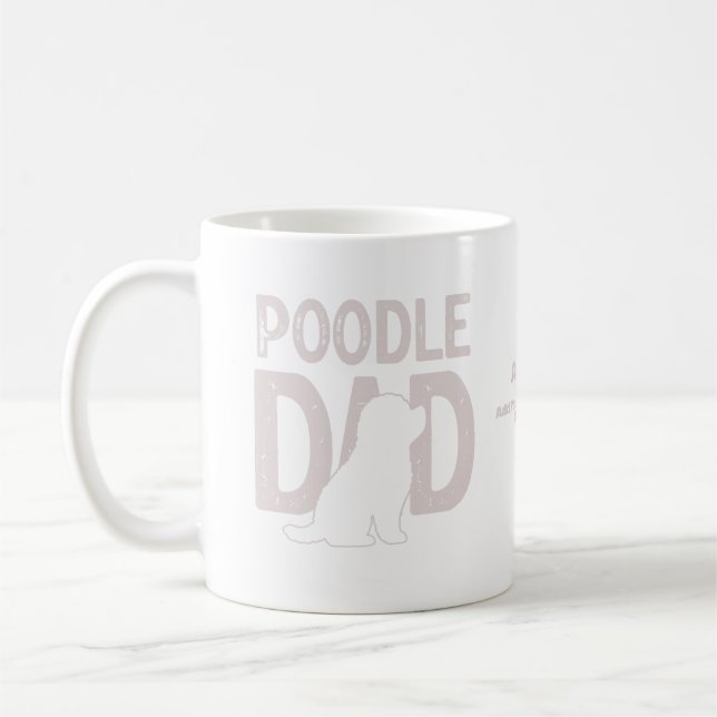 Caneca De Café Oferta de Pai de Pai de Poodle (Esquerda)