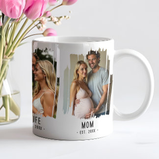 Caneca De Café Oferta de Texto Personalizado para Fotos e Anos de