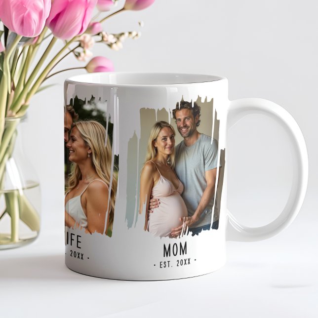 Caneca De Café Oferta de Texto Personalizado para Fotos e Anos de (Criador carregado)
