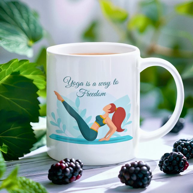 Caneca De Café Oferta do Lover do Yoga Inspiracional - Personaliz (Criador carregado)