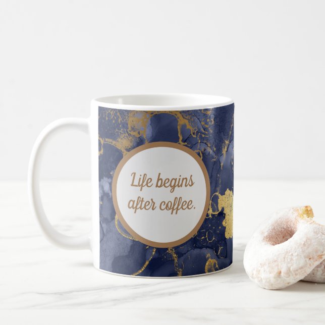 Caneca De Café Oferta Elegante de Café Inspiracional (Com Donut)