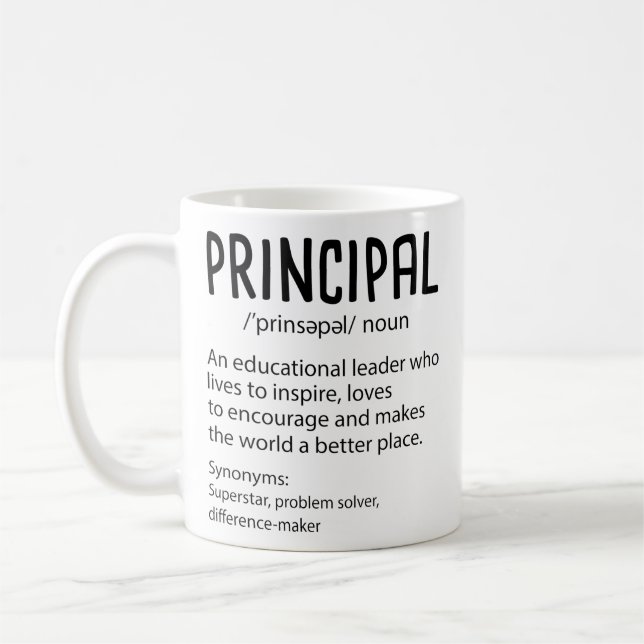 Caneca De Café Oferta Engraçado de Definição Principal para Profe (Esquerda)