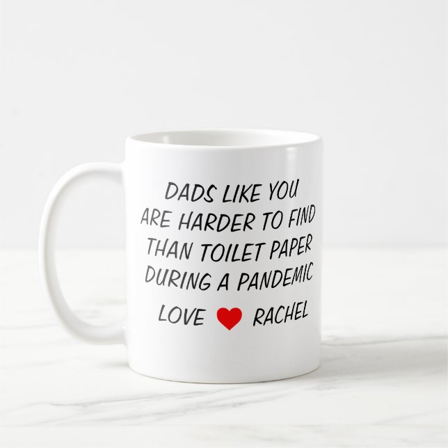 Caneca De Café Oferta Personalizada Engraçado do dia de os pais p (Esquerda)