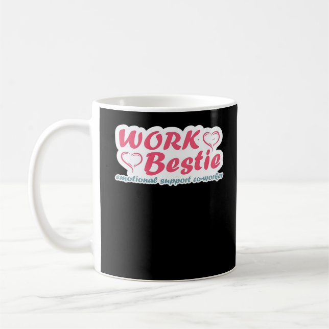 Caneca De Café Ofertas de Bestie de Trabalho Citação de Ajuda Emo (Esquerda)