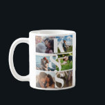 Caneca De Café Ofertas personalizadas do Casal de Colagem de Foto<br><div class="desc">Ofertas personalizadas do Casal de Colagem de Fotografias do Monograma</div>