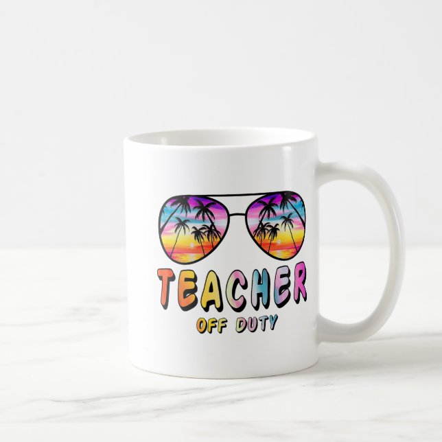 Caneca De Café Off Duty Rainbow Sungles Palm Beach End School (Direita)