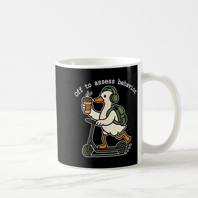 Caneca De Café Off To Ess Behavior Funny Goose Aba Behavior Thera (Direita)