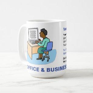 Caneca De Café Office & Business Services com Black Female.