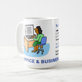 Caneca De Café Office & Business Services com Mulheres Asiáticas.