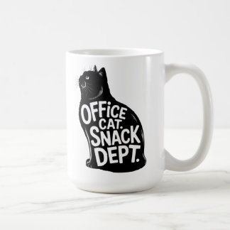 Caneca De Café Office Cat Snack Department Workplace Humor