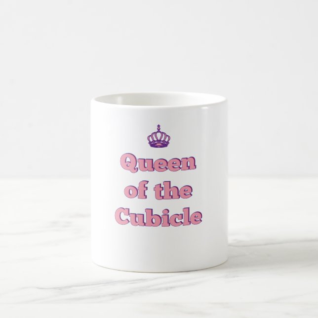 Caneca De Café Office Humor Cubicle Queen (Centro)